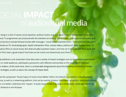 NEW WEBSITE ON SOCIAL IMPACT OF AUDIOVISUAL MEDIA!